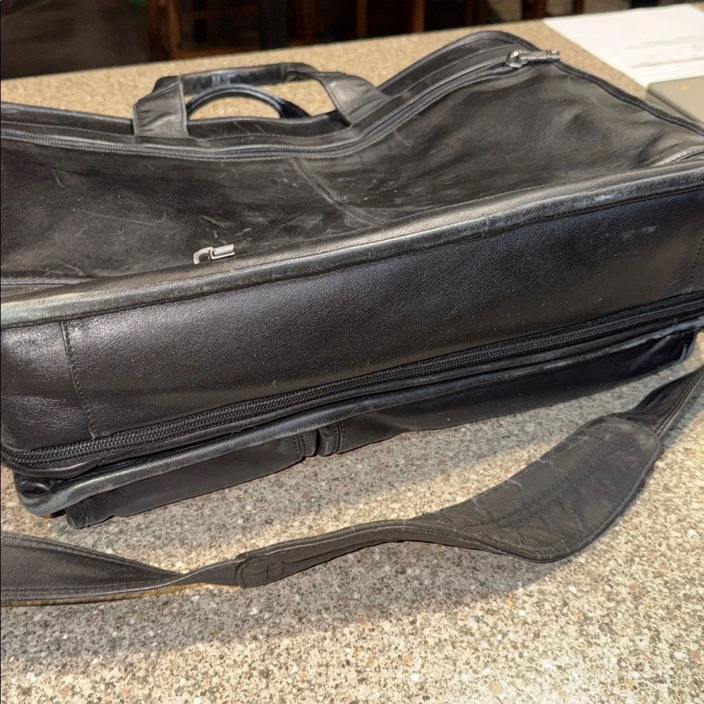 Tumi leather 3way expandable briefcase bag